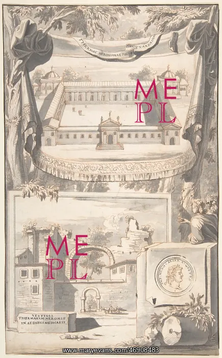 : A Reconstruction of the Thermae of Nero (above) : A Reconstruction of the Thermae of Nero (above)