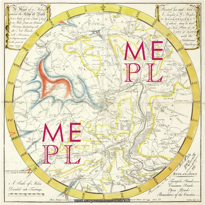 : Reconstruction of William Smith's Geological Map of Bath : Reconstruction of William Smith's Geological Map of Bath