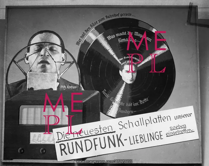: Record advertising at the exhibition The Eternal Jew : Record advertising at the exhibition The Eternal Jew