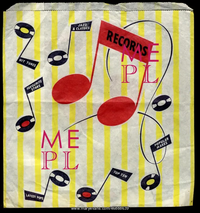 : Record Bag. 45rpm disc bag : Record Bag. 45rpm disc bag