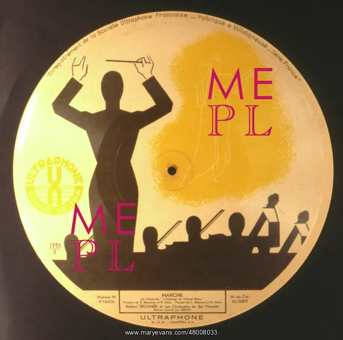 : Record cover design, March from an operetta : Record cover design, March from an operetta