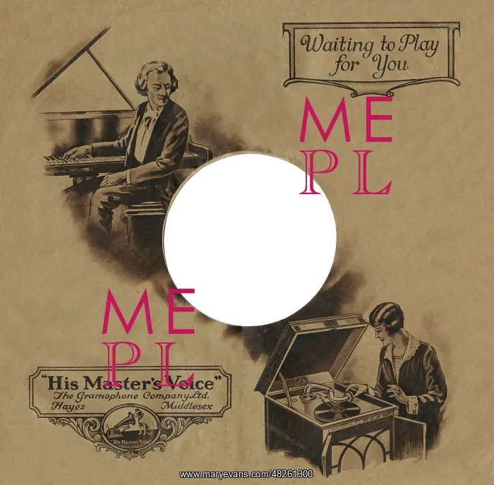 : Record sleeve, 1920s : Record sleeve, 1920s