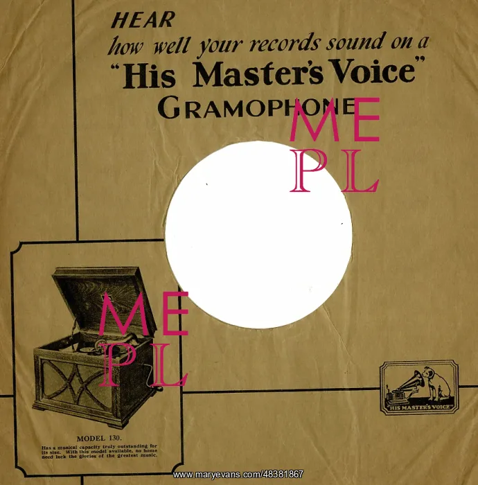 : Record sleeve, His Master's Voice : Record sleeve, His Master's Voice