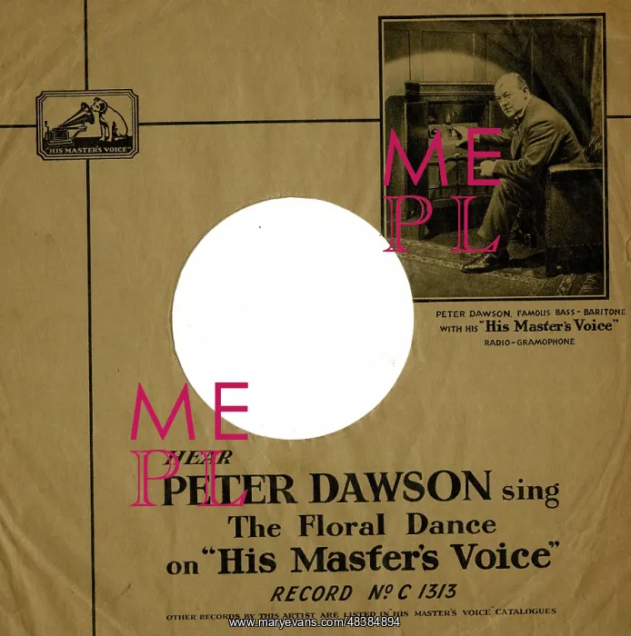: Record sleeve, Peter Dawson, baritone : Record sleeve, Peter Dawson, baritone