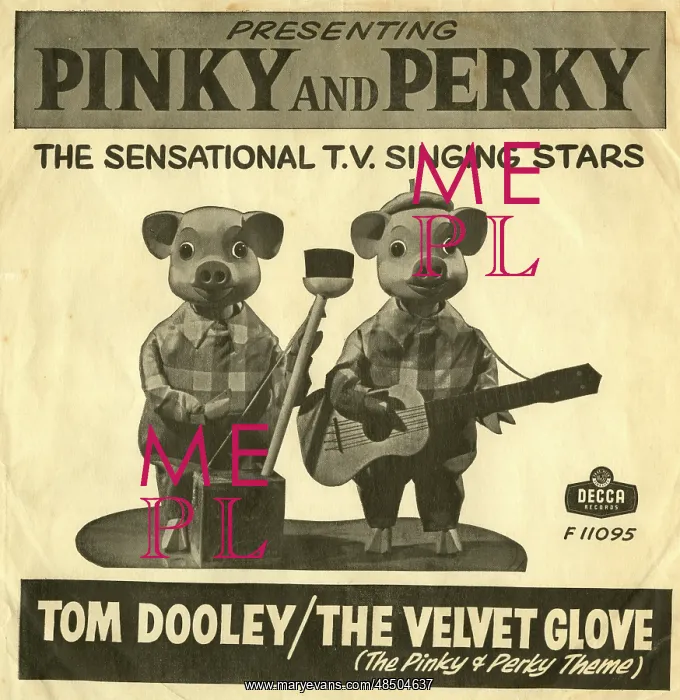 : Record Sleeve, Pinky and Perky : Record Sleeve, Pinky and Perky
