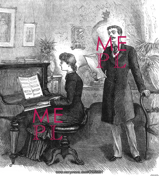 : Recreation - Music at home, 1881 : Recreation - Music at home, 1881