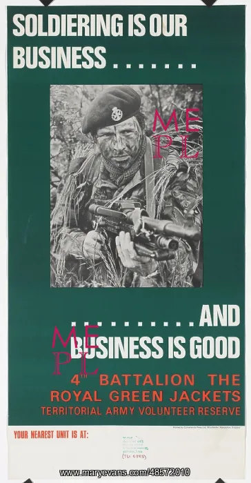  : Recruiting poster - Her Majesty's Stationery Office, 1970