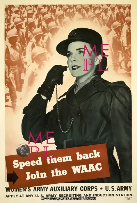 : Recruiting Poster for the U.S. Women's Army Auxiliary : Recruiting Poster for the U.S. Women's Army Auxiliary