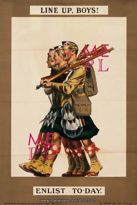 : Recruitment poster for the British Army : Recruitment poster for the British Army