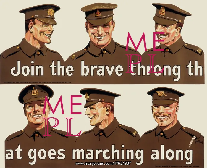: Recruitment poster for the British Army : Recruitment poster for the British Army