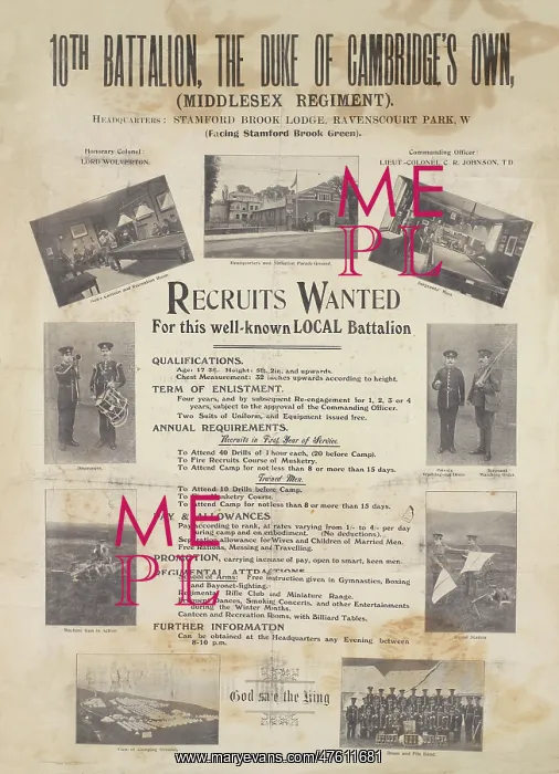 : Recruitment Poster - British Military : Recruitment Poster - British Military