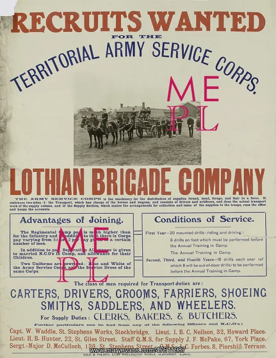  : Recruitment Poster - British Military