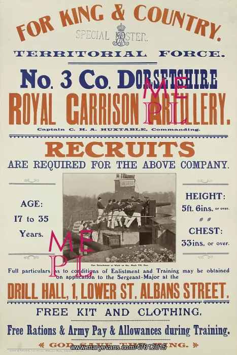 : Recruitment Poster - British Military : Recruitment Poster - British Military