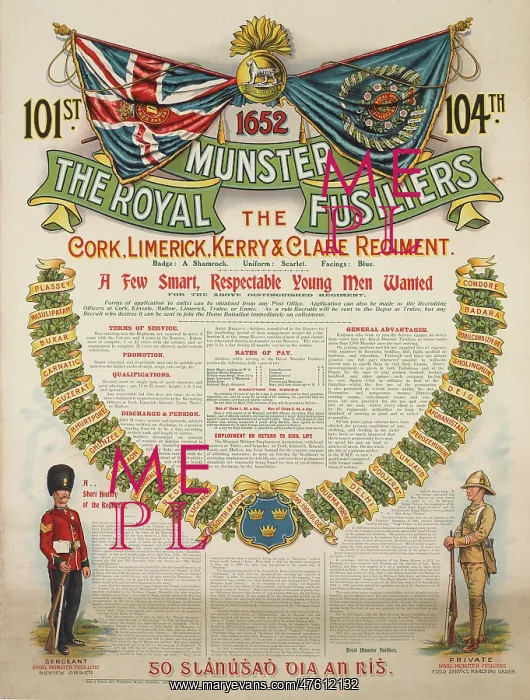 : Recruitment poster - British Military : Recruitment poster - British Military