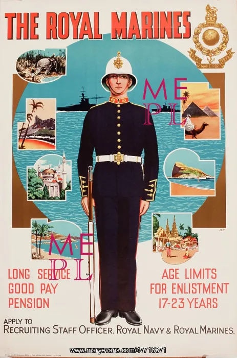  : Recruitment poster, The Royal Marines