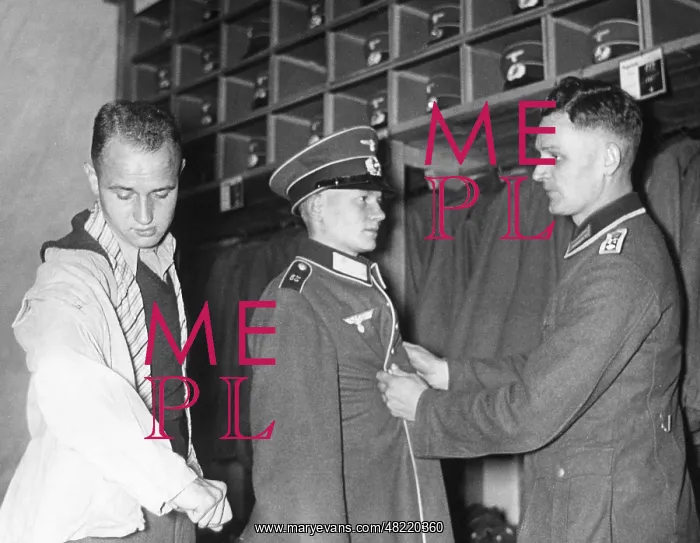 : Recruits are being dressed up, 1938 : Recruits are being dressed up, 1938