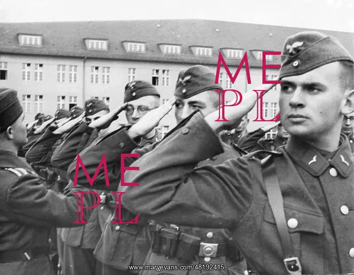 : Recruits practicing honors, 1938 : Recruits practicing honors, 1938