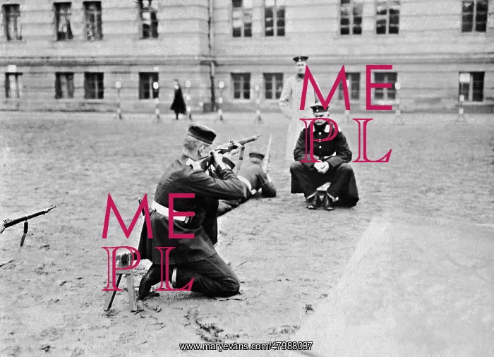 : Recruits during a Shooting Drill : Recruits during a Shooting Drill