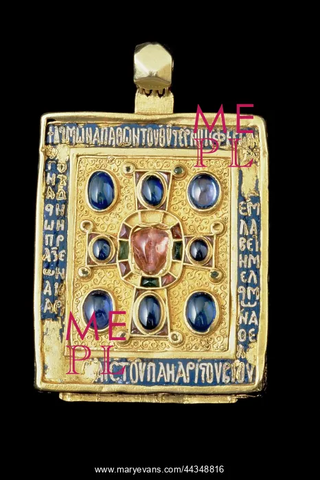 : Rectangular reliquary, medieval goldsmith, Ospedale : Rectangular reliquary, medieval goldsmith, Ospedale