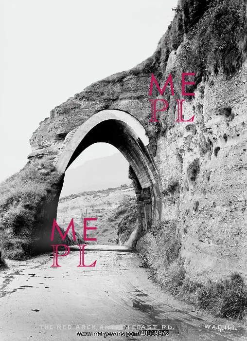 : The Red Arch, Antrim Coast Road : The Red Arch, Antrim Coast Road