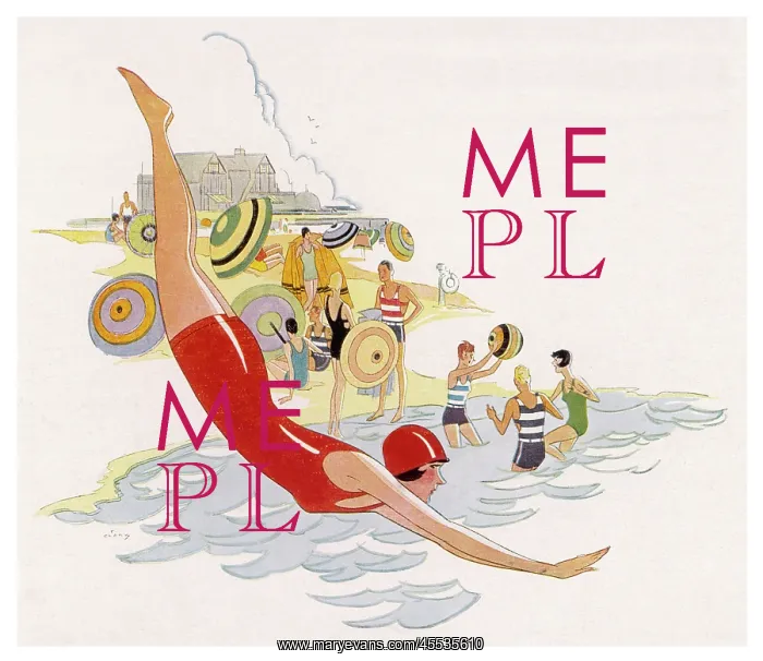 : Red Bathing Costume 1930 : Red Bathing Costume 1930