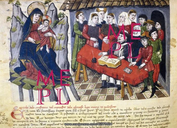 : Red Book of Montserrat. 14th c. - 16th c. SPAIN : Red Book of Montserrat. 14th c. - 16th c. SPAIN