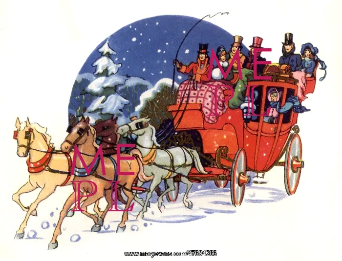  : Red Carriage in Snow