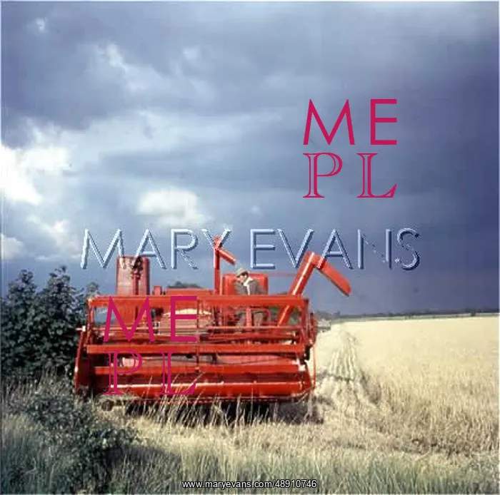 : RED COMBINE HARVESTER : RED COMBINE HARVESTER