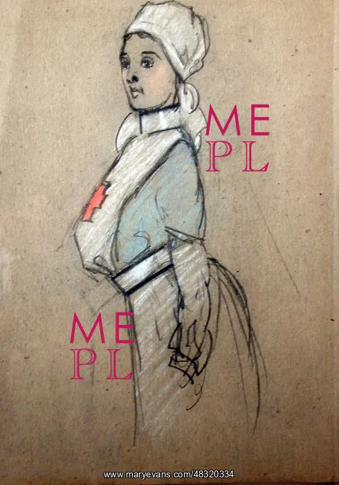 : A Red Cross Nurse, WW1 : A Red Cross Nurse, WW1