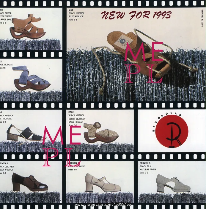 : RED OR DEAD MEMORABILIA - SPRING SUMMER 1993 : RED OR DEAD MEMORABILIA - SPRING SUMMER 1993