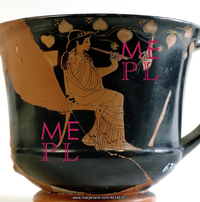 : Red-figure Attic Kantharos with a : Red-figure Attic Kantharos with a
