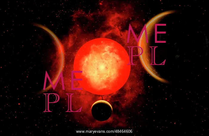  : A red giant star, planetary star system
