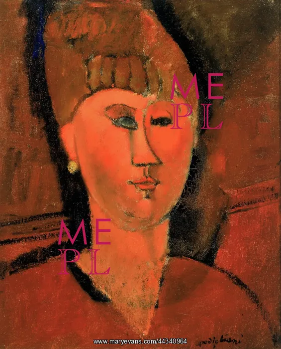 : The red girl, painting by : The red girl, painting by