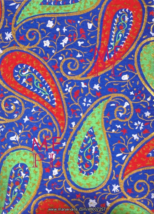  : Red, green and blue abstract art deco design