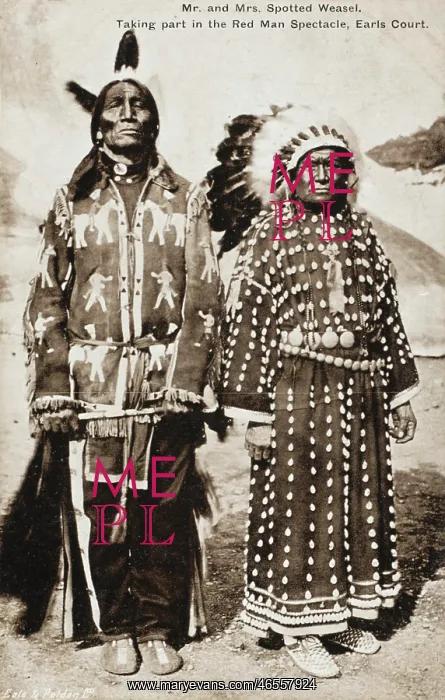 : Red Indian pair at Earls Court : Red Indian pair at Earls Court