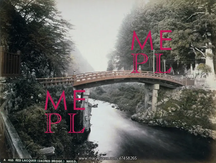 : Red lacquer (Sacred Bridge), Nikko : Red lacquer (Sacred Bridge), Nikko