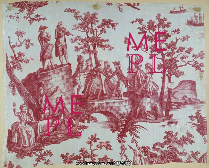 : Red Liberty Print With A : Red Liberty Print With A