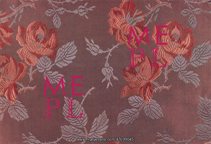  : Red Roses on a Dark Red Background