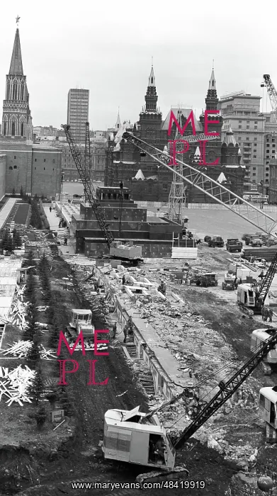 : Red Square renovation, 1974 : Red Square renovation, 1974