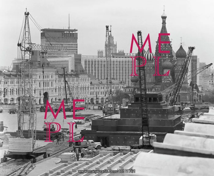 : Red Square renovation, 1974 : Red Square renovation, 1974