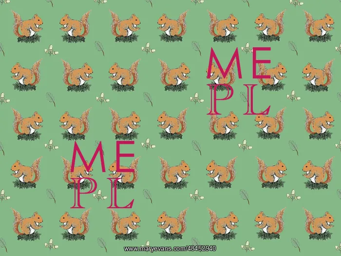  : Red squirrels repeating pattern