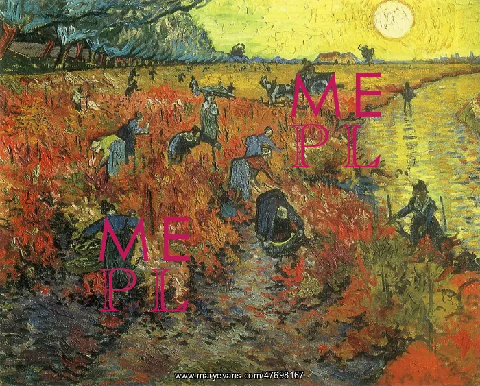 : The Red Vineyard at Arles, by Van Gogh : The Red Vineyard at Arles, by Van Gogh