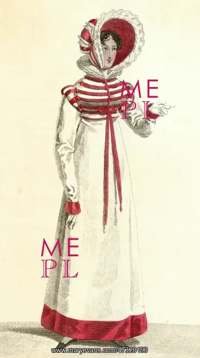 : Red - White Costume 1818 : Red - White Costume 1818