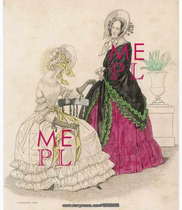 : Red or White Dress 1838 : Red or White Dress 1838