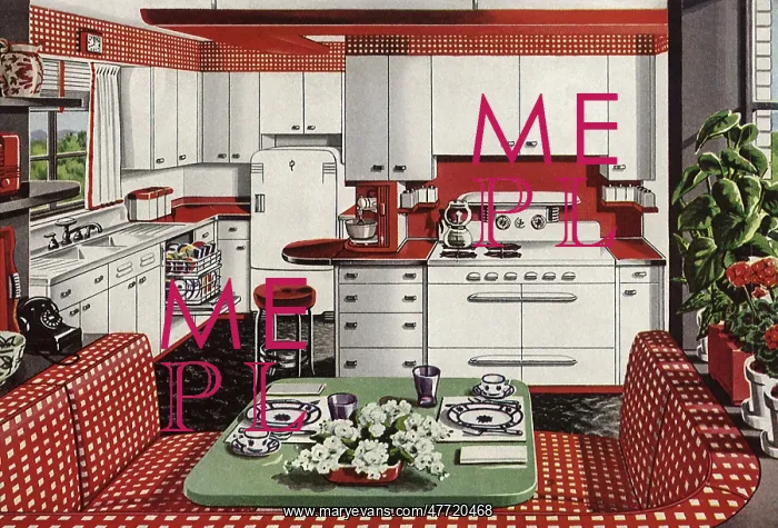 : Red and White Kitchen : Red and White Kitchen