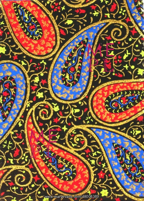 : Red, yellow and blue abstract art deco design