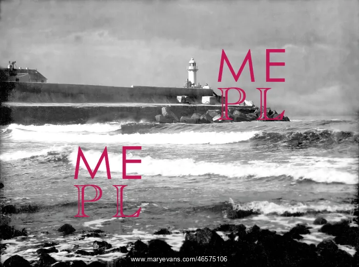  : Redcar, Lighthouse at River Tees Mouth 1925