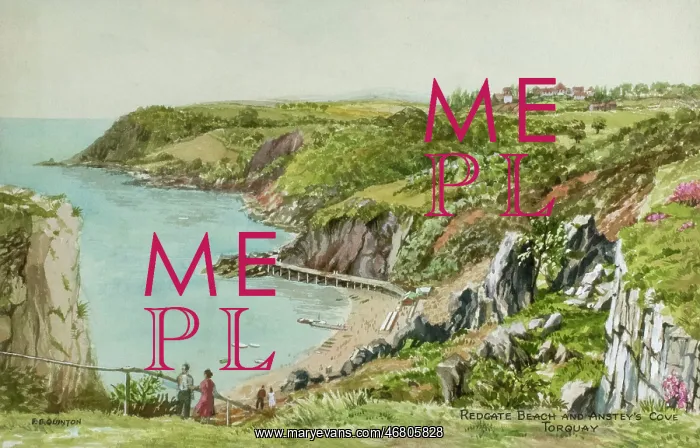 : Redgate Beach and Anstey's Cove, Torquay, Devon : Redgate Beach and Anstey's Cove, Torquay, Devon