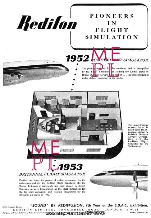 : Redifon Flight Simulation - Comet : Redifon Flight Simulation - Comet