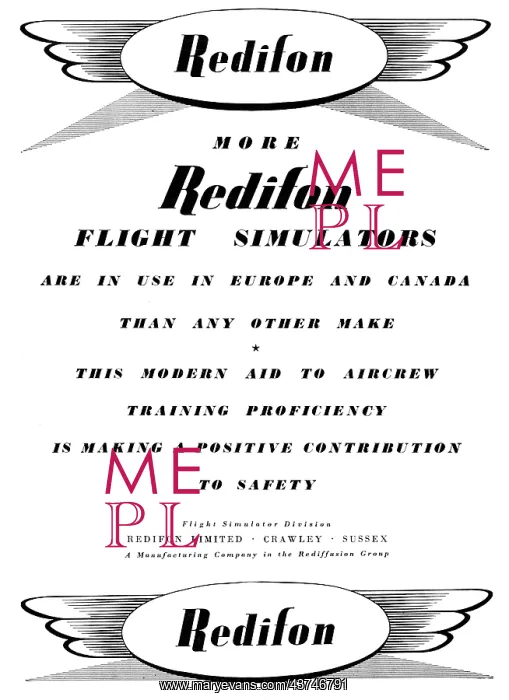 : Redifon Flight Simulators : Redifon Flight Simulators